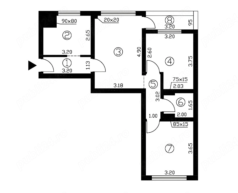 Vanzare Apartament 3 camere (Giulesti-Crangasi)