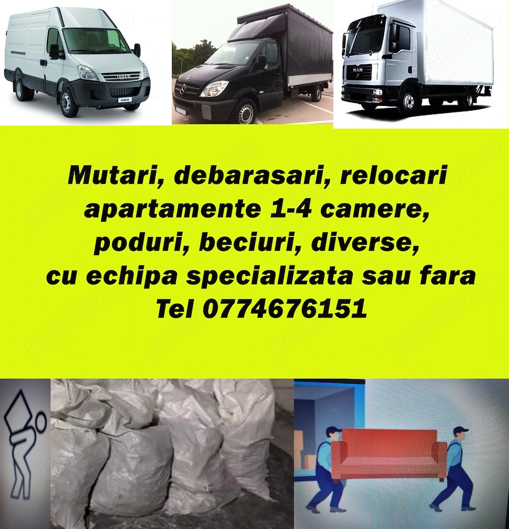   transport mobila, transport diverse