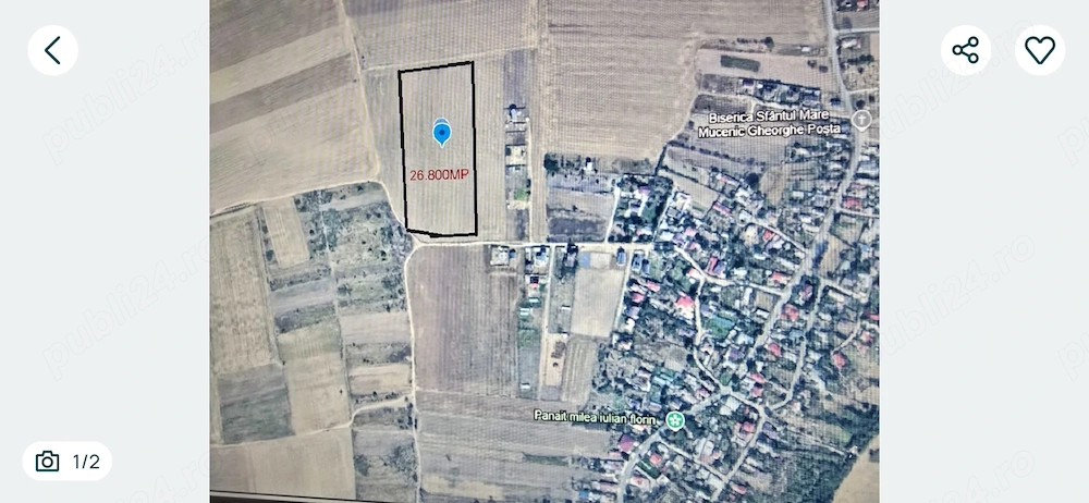 Teren intravilan 26.800 mp   sat Poșta, Cernica, Ilfov   ideal dezvoltare rezidențială
