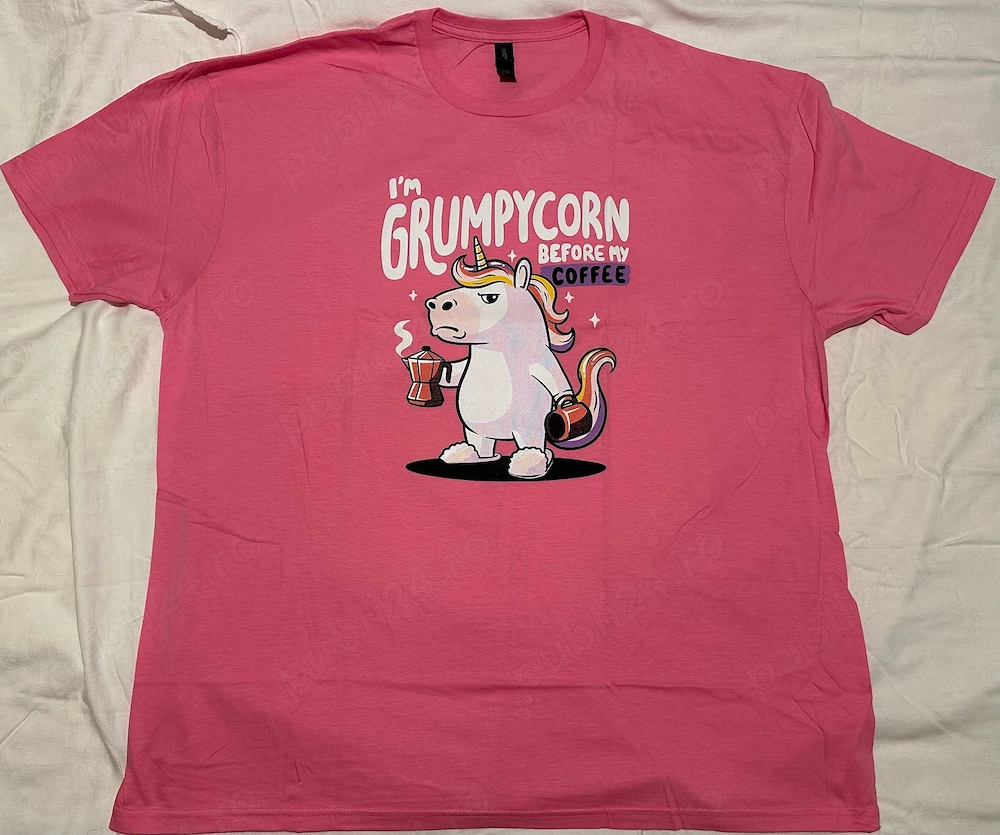 Tricouri probabil unice la noi, bărbătești, 3XL, hot pink