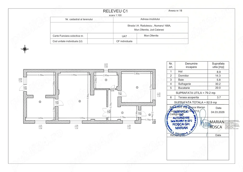 Casă de vânzare Oltenița, jud. Călărași 78.000 euro negociabil.