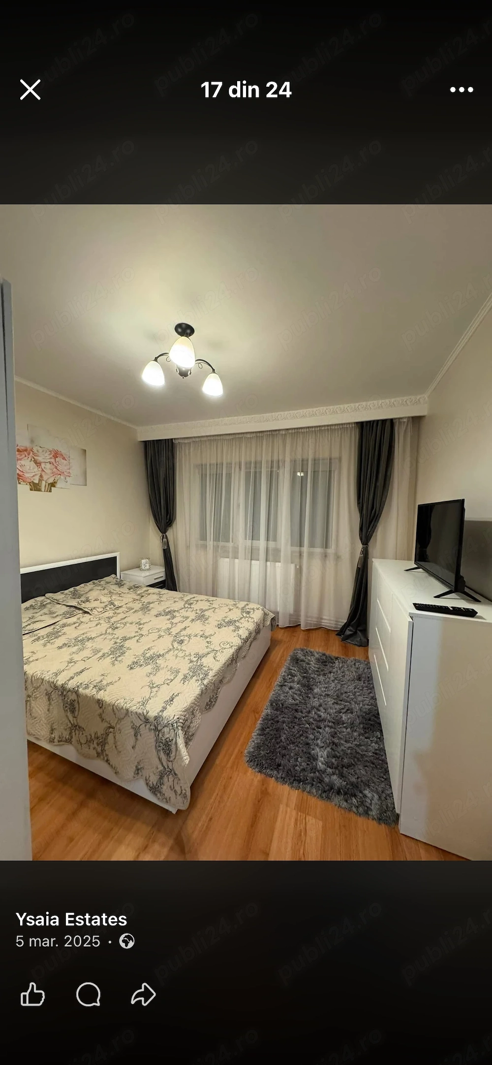 Apartament cu 2 camere transformat in 3