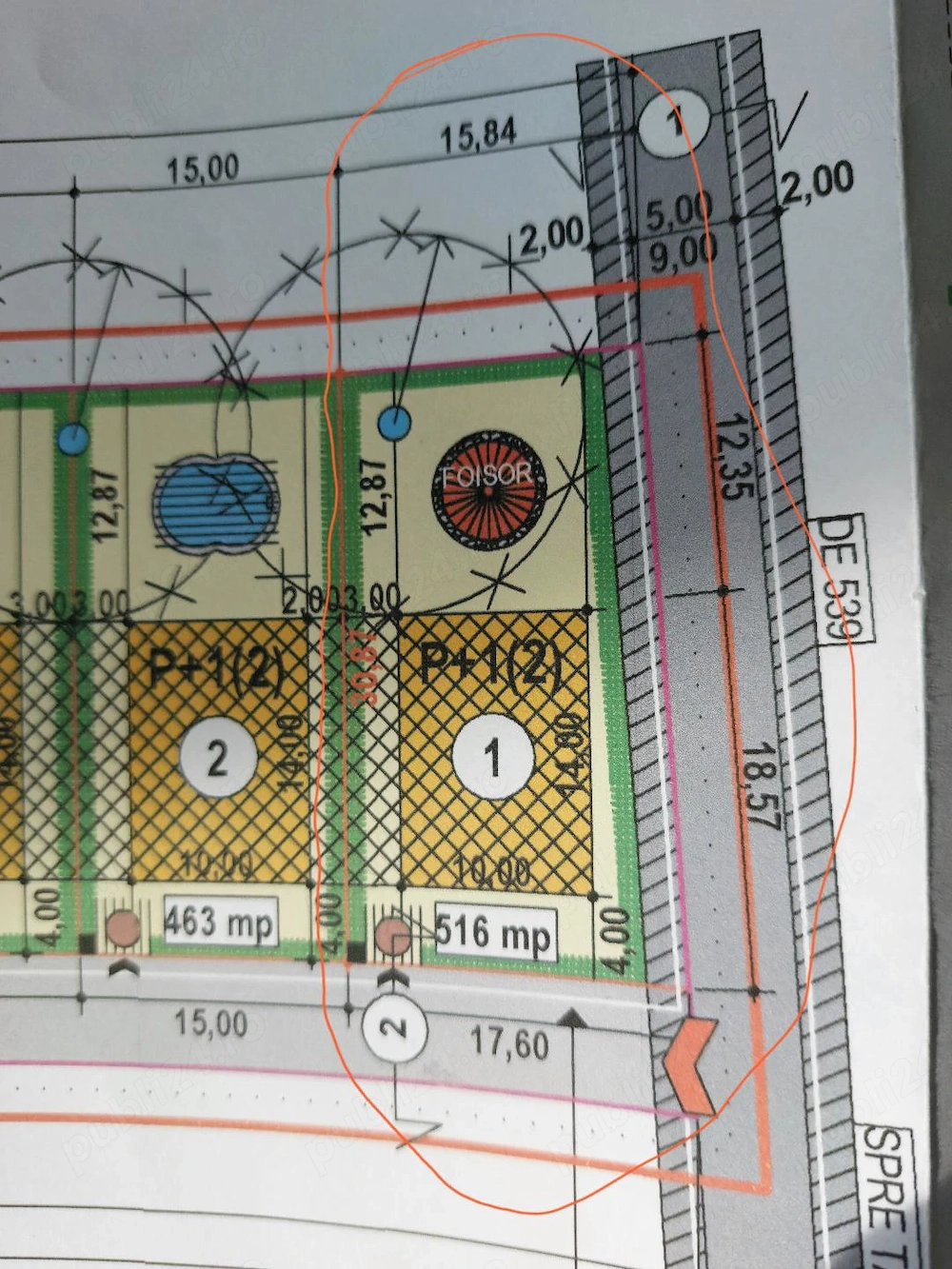 Vând lot de CASĂ 517mp Tărtășești Dâmbovița