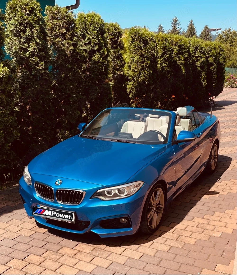 BMW Seria 2 Cabrio 220d M Sport   190 CP Doar 69.600 km Unic proprietar