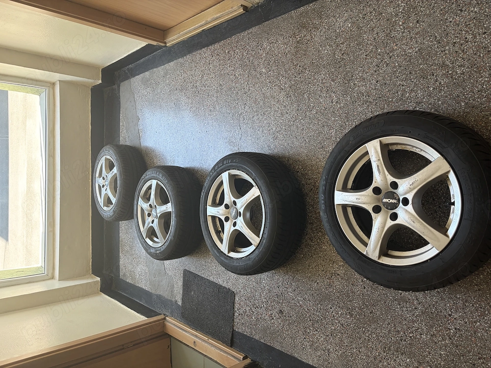 Jante cu anvelope noi 5x120 r16