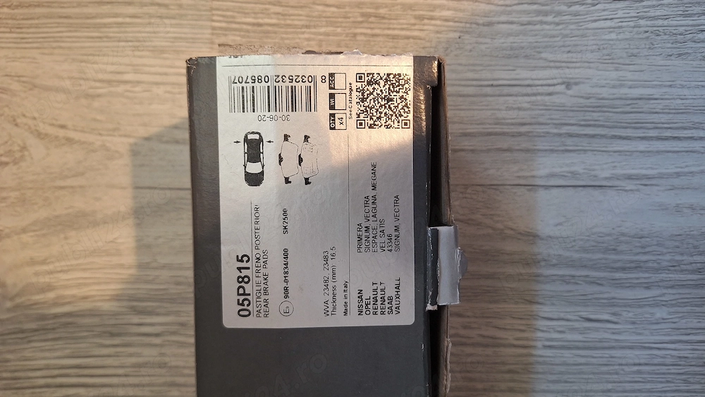 Placute frana spate Renault Laguna 2