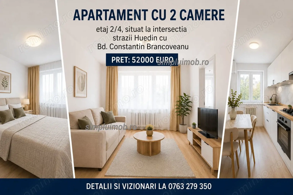 2 camere Brancoveanu Huedin Sector 4
