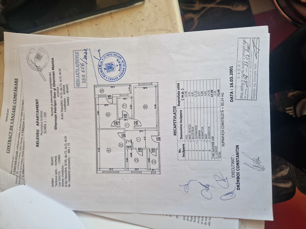Apartament de vânzare 