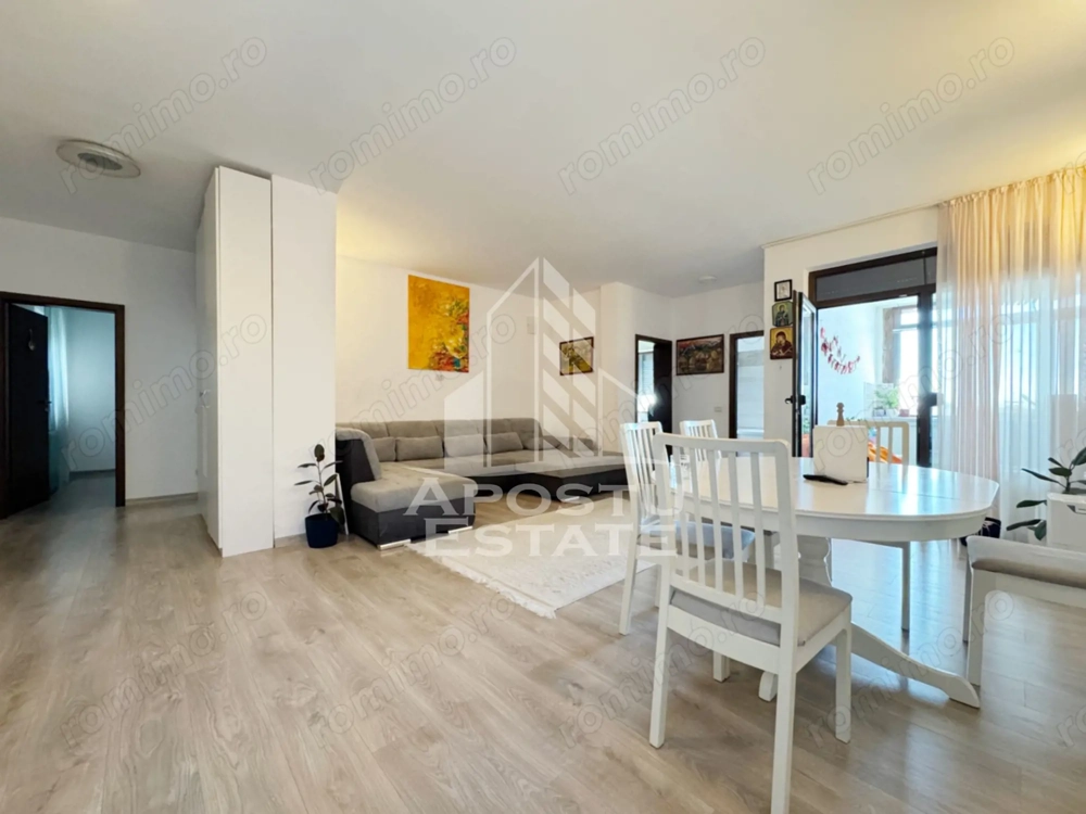 Apartament 4 camere de vanzare, 100mp utili + 2 balcoane -Giroc