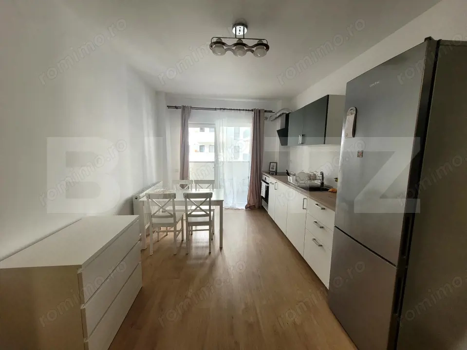 Apartament 2 camere , semidecomandat , 45 Mp mobilat si utilat complet . 