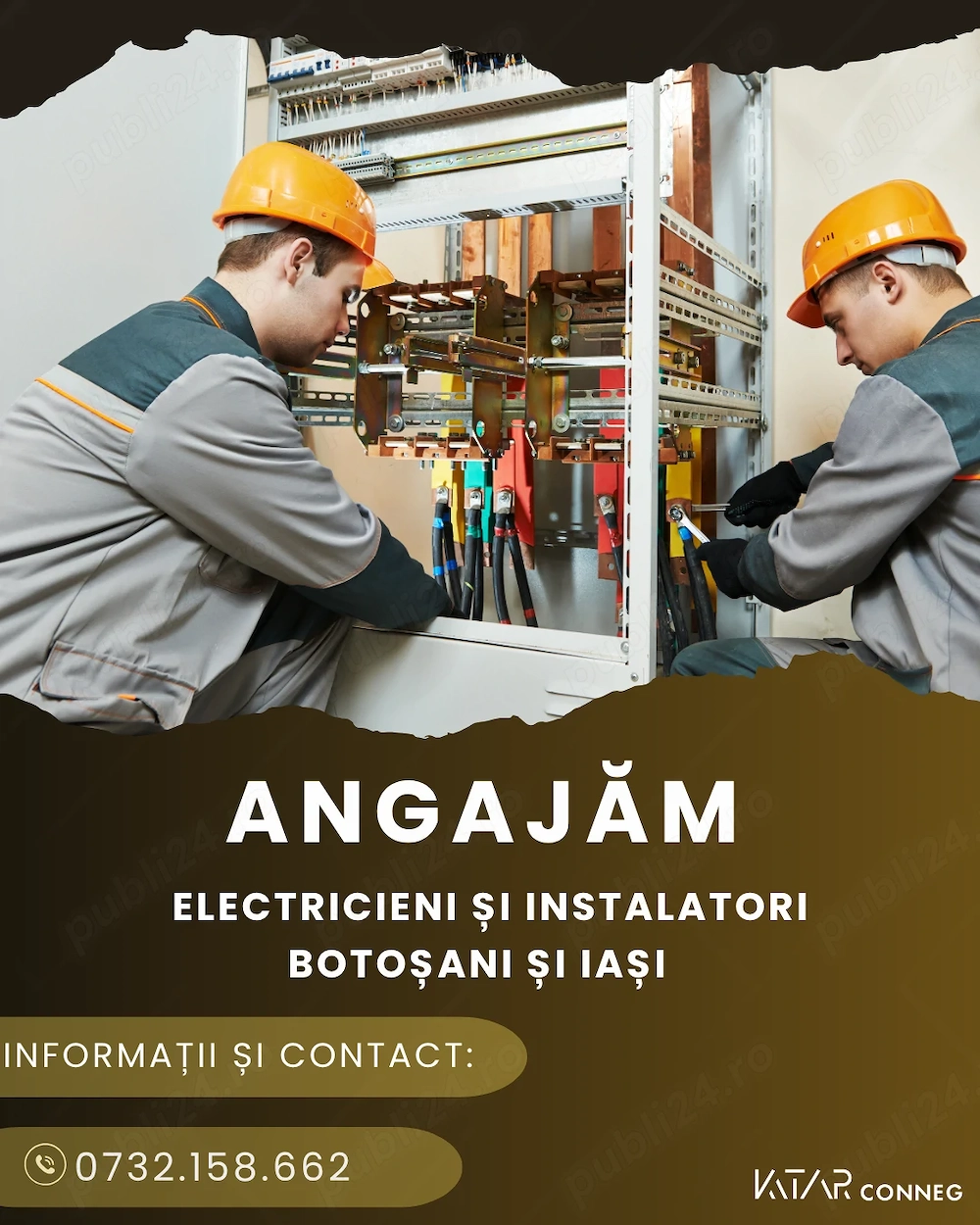 Katar Conneg angajează instalatori și electricieni în orașele #Botoșani și  #Iași