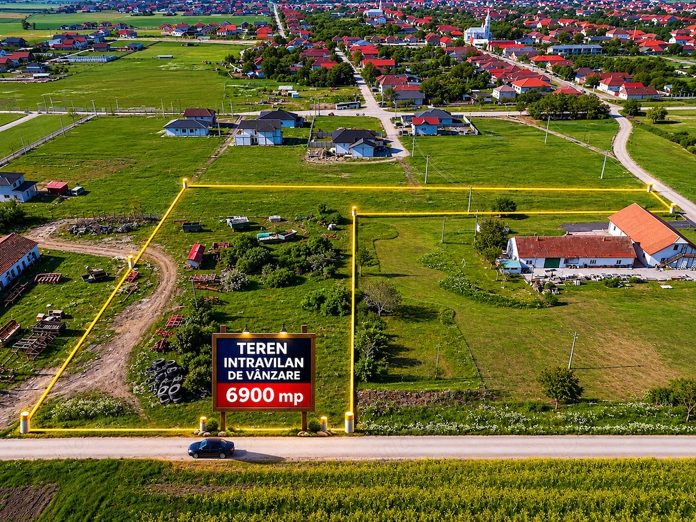 Teren intravilan 6.900 mp   Livada, jud. Arad   ideal investiție   parcelare