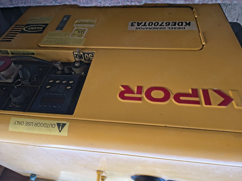 Generator diesel KIPOR KDE 6700TA3