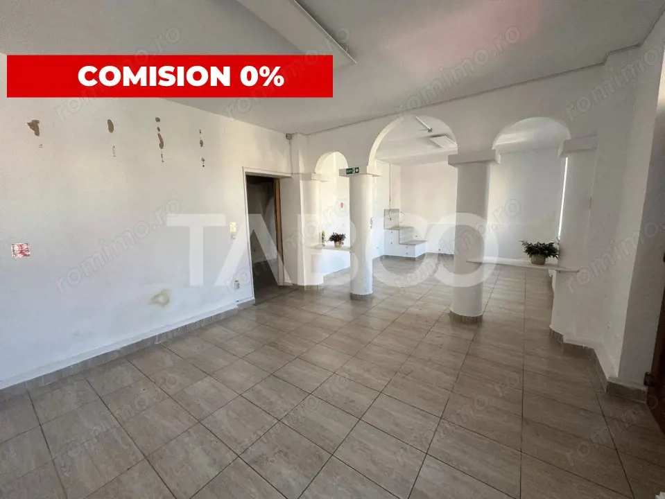 COMISION 0 - Spatiu comercial cu 3 camere 73 mpu Calea Dumbravii Sibiu