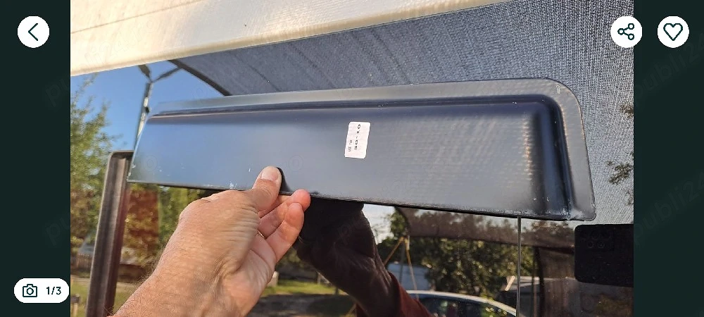 Protecție ploaie fereastră autoutilitară, rulotă, camper
