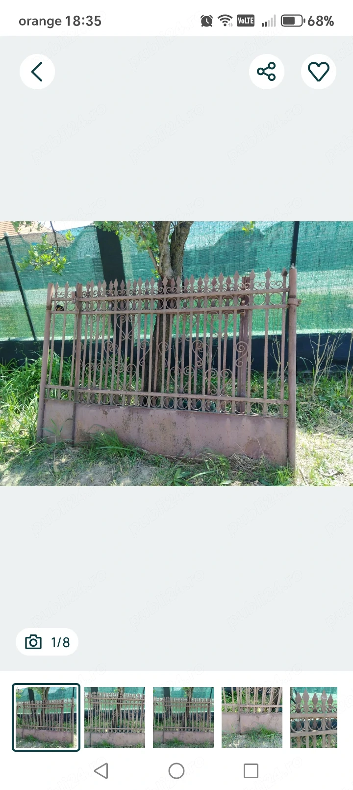 Poarta auto fier