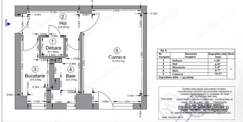 Apartament cu 1 camera, de vanzare, zona Soarelui, Timisoara