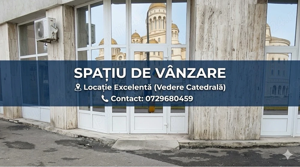 2 spatii comerciale de vanzare langa Catedrala, parter 