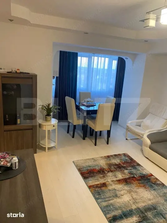 Apartament 3 camere, bloc PP, 62 mp, renovat, mobilat, zona Ultracentral