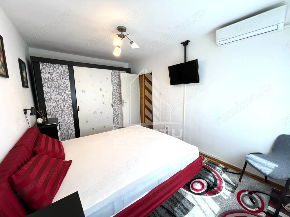 Apartament cu 3 camere de inchiriat, centrala proprie, Girocului