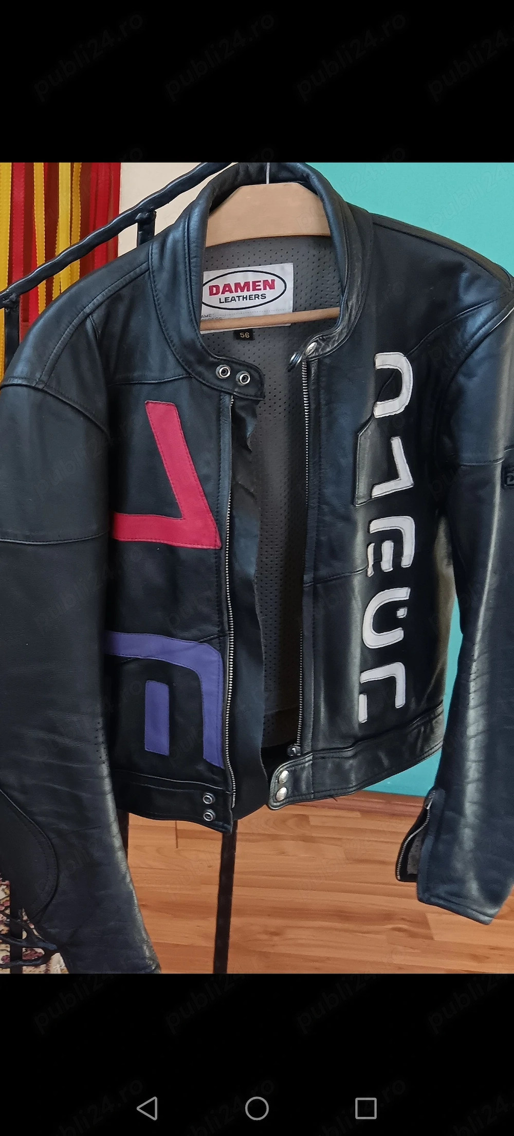 Costum moto piele naturală