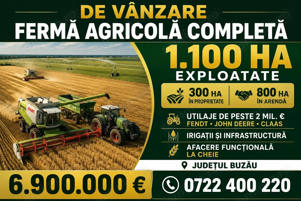 Ferma de Cultura Mare 1100 HA