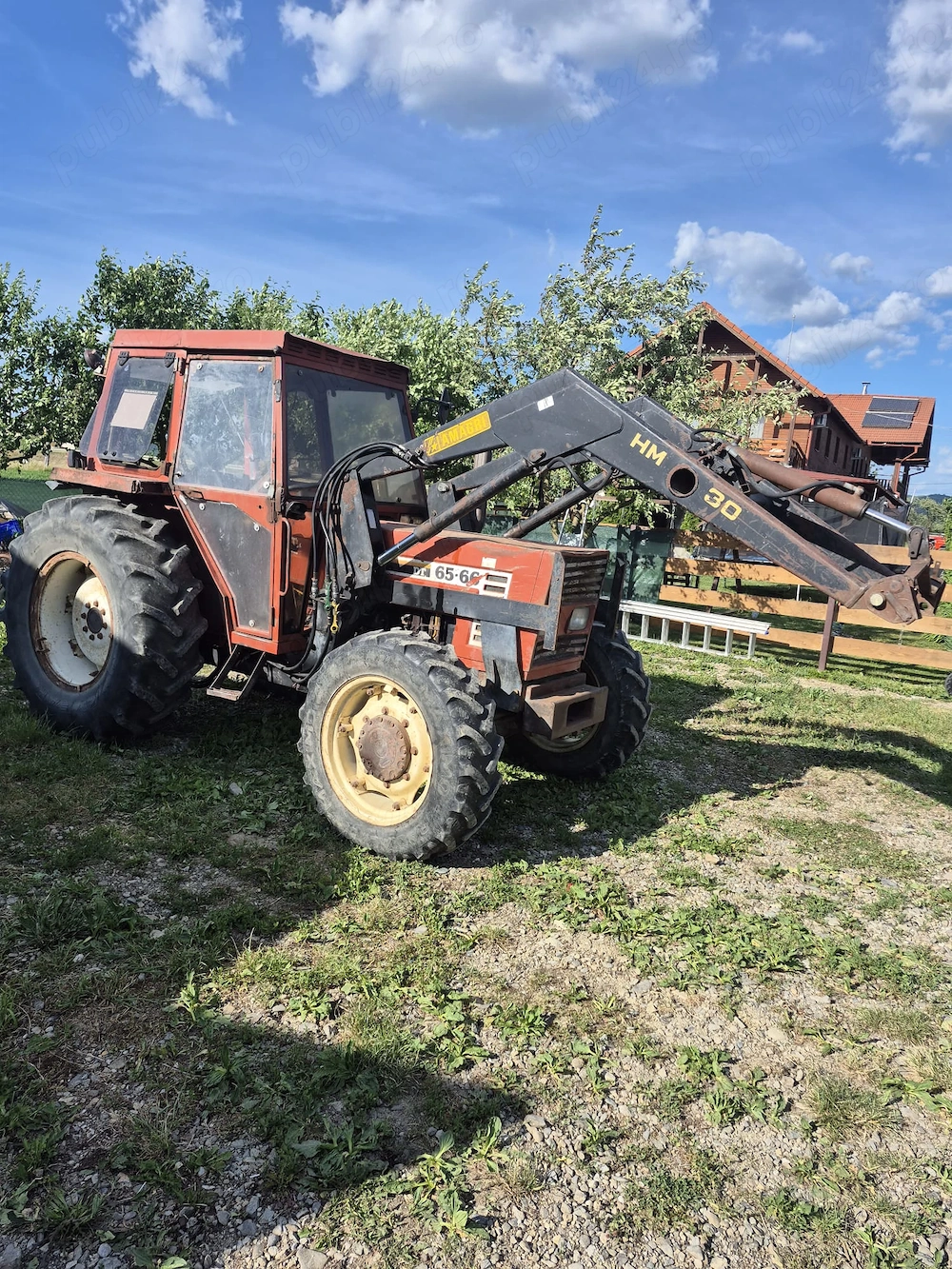 Tractor Fiat 4x4 cu incarcator frontal
