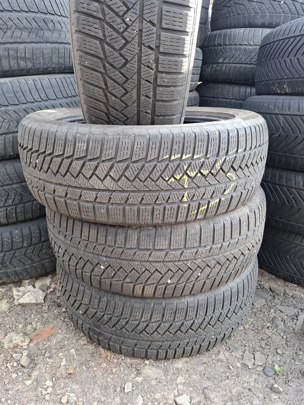 vand set 4 anvelope 225 55 19 continental m+s bune dot 2021