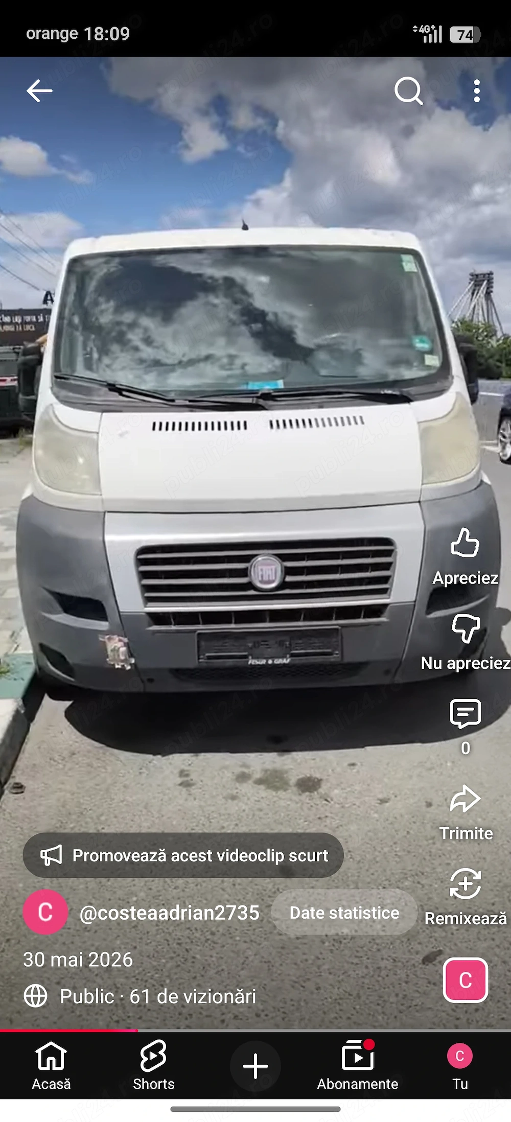  Autorulotă camper construcție proprie   Fiat Ducato 2.2 Diesel   Omologată M1 Autorulotă  Preț: 1