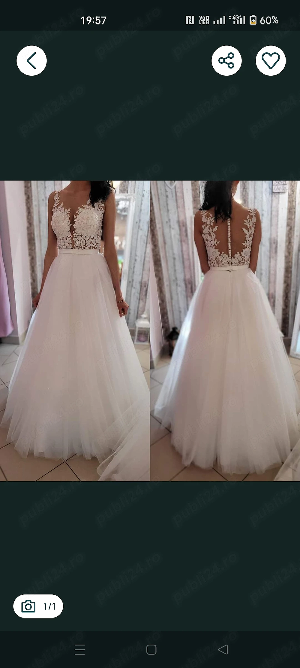 Rochie de mireasa in stare perfecta 