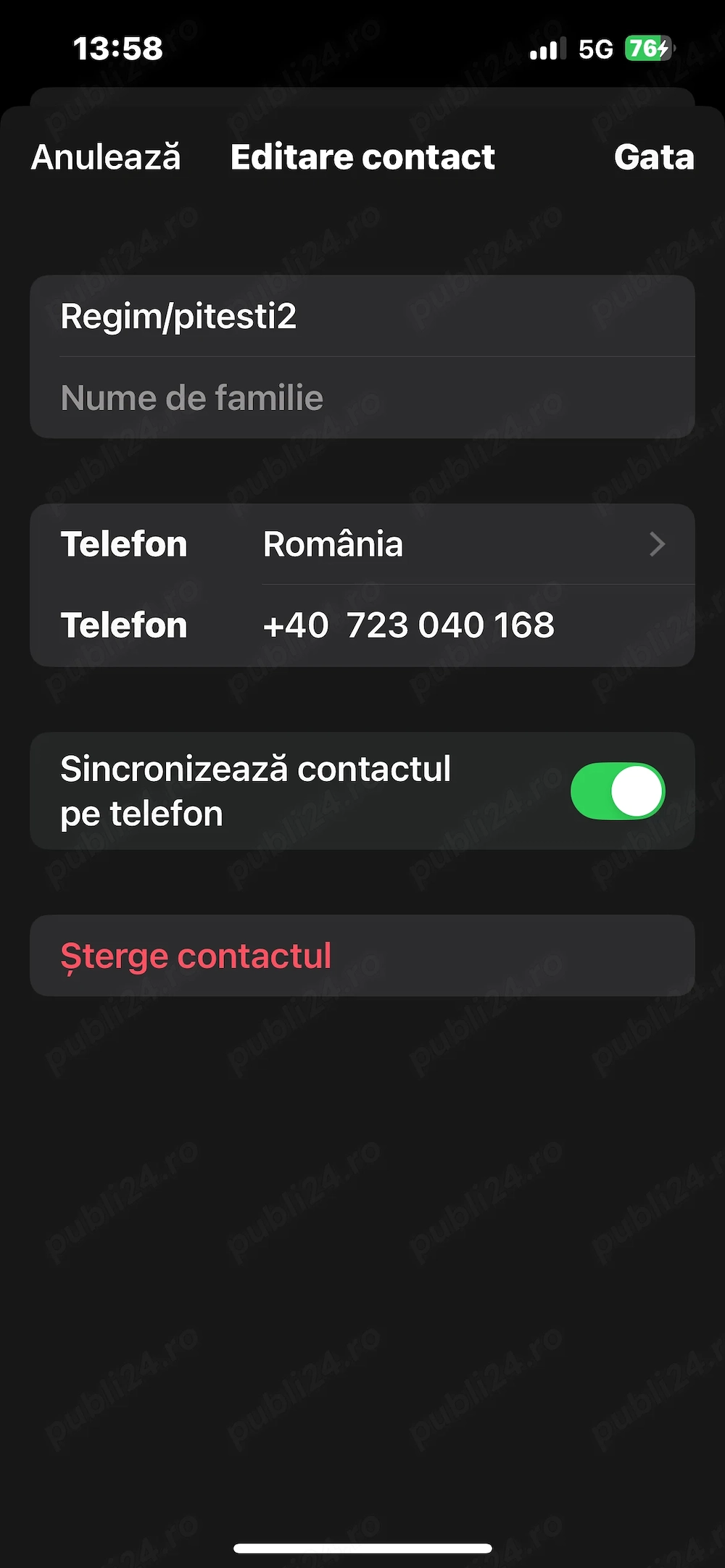 Anunț fals regim hotelier! 