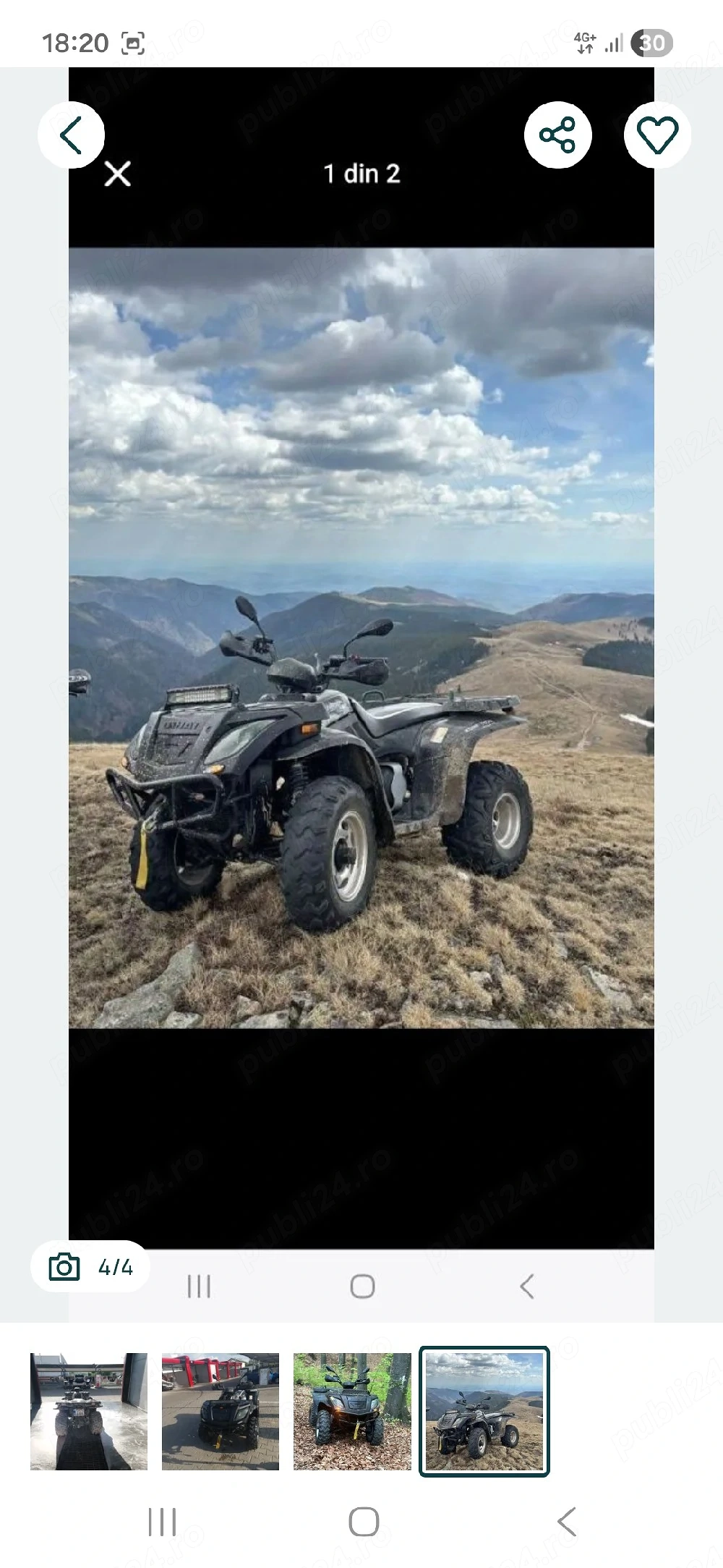 vând atv Linhai anniversary 300 4x2 înmatriculat 