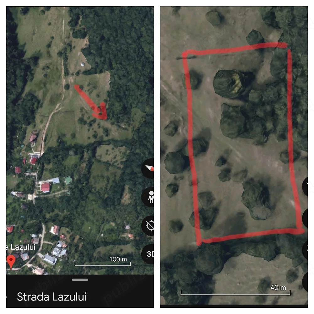 Vând teren intravilan superb în orașul Breaza, strada Lazului - punct Poiana