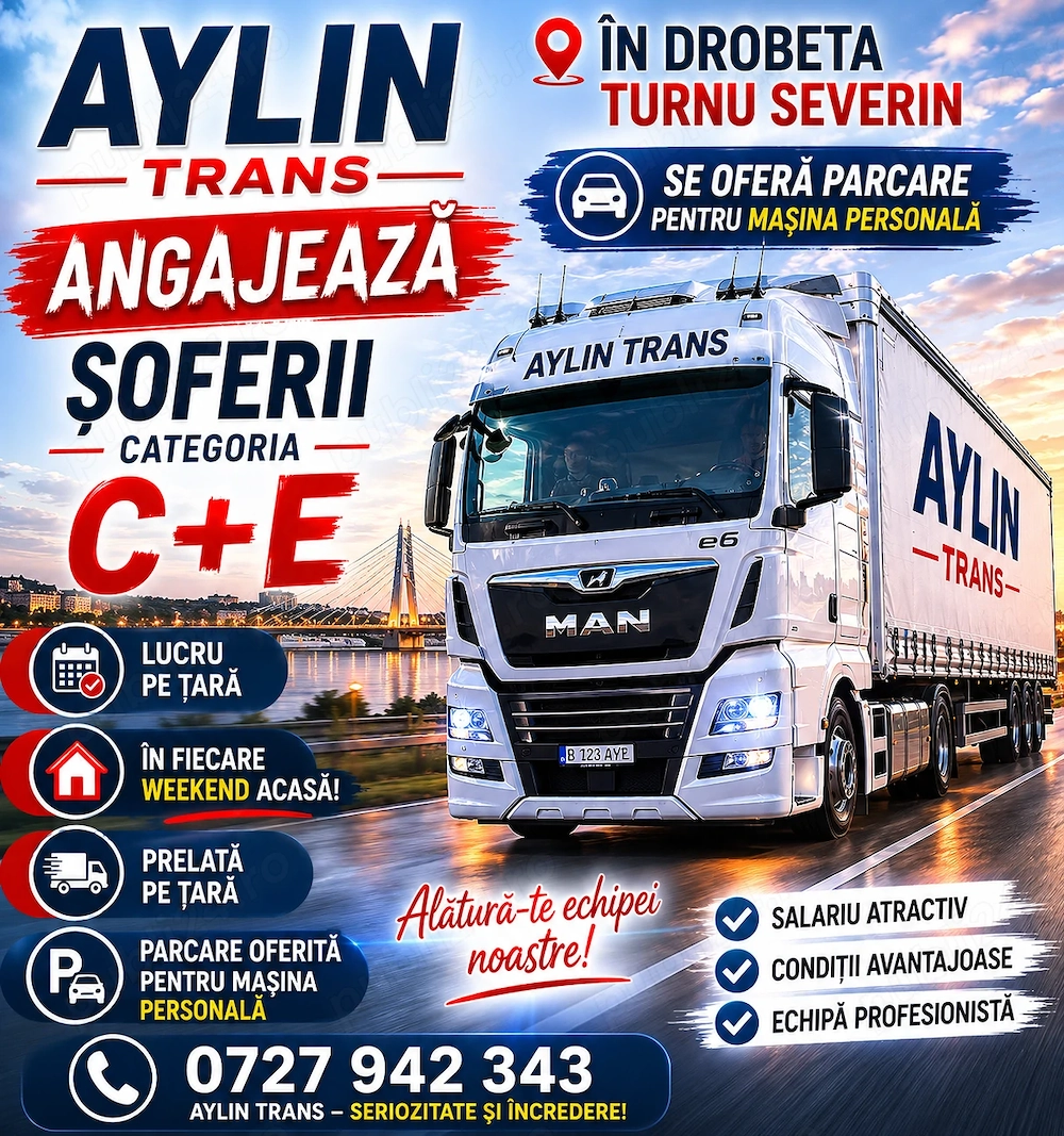 Angajez șofer profesionist categoria C+E