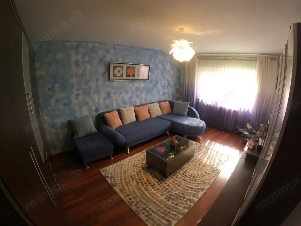 Apartament 3 camere decomandat, parter inalt, complet mobilat