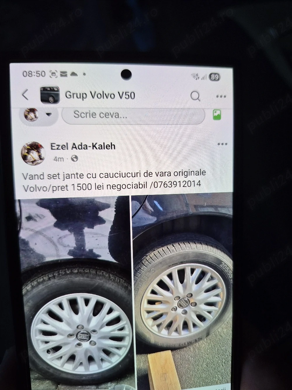 Vand set de cauciucuri de vara cu jante de aliaj originale Volvo