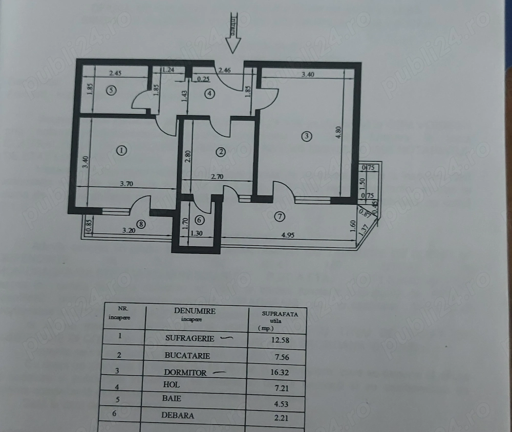 Apartament cu doua camere 