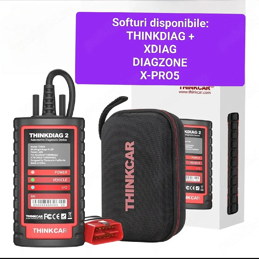 Thinkdiag 2 Professional – Diagnoza Ediție Multi-Soft (X-Diag | Diagzone | Thinkdiag+)tester Nou!