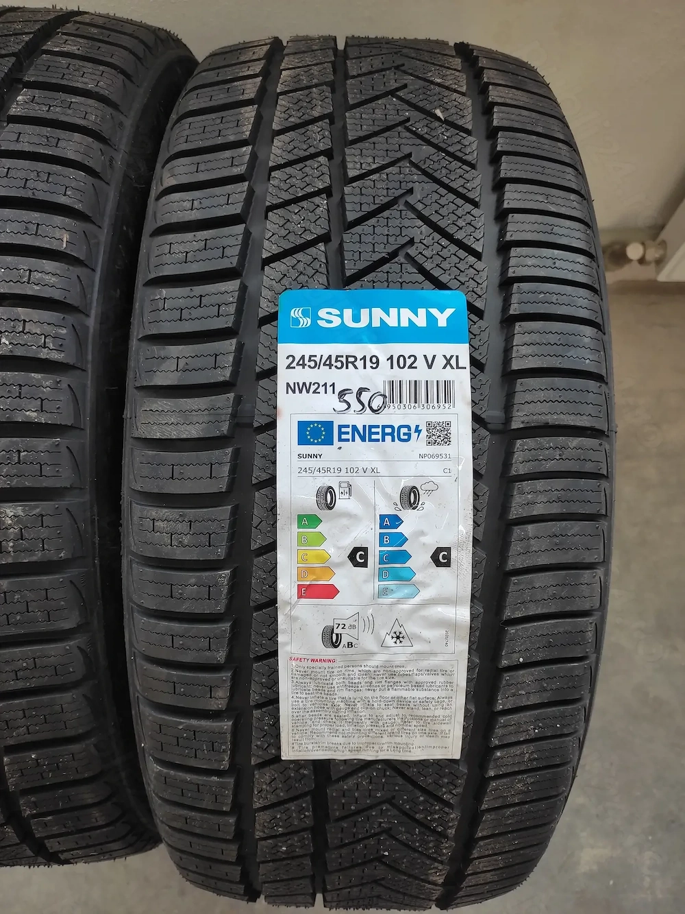 2 anvelope noi 245/45/19 sunny M+S