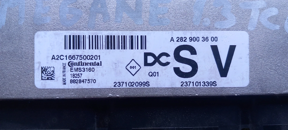 Ecu Renault Megane 4 1.3 TCE  237101339S