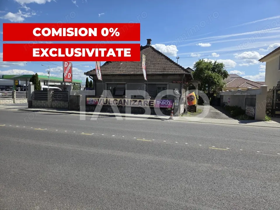 Casa de vanzare cu vulcanizare toate avizele acces la drumul principal