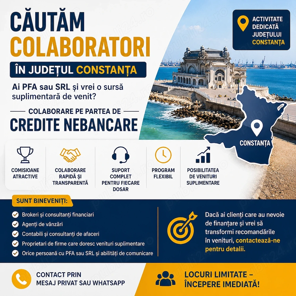 Cautam colaboratori in jud constanta