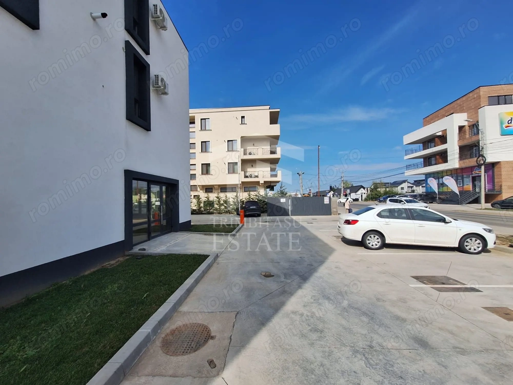 Spatiu Comercial Tunari Otopeni Bloc Nou - Stradal - 280 mp -  parcari