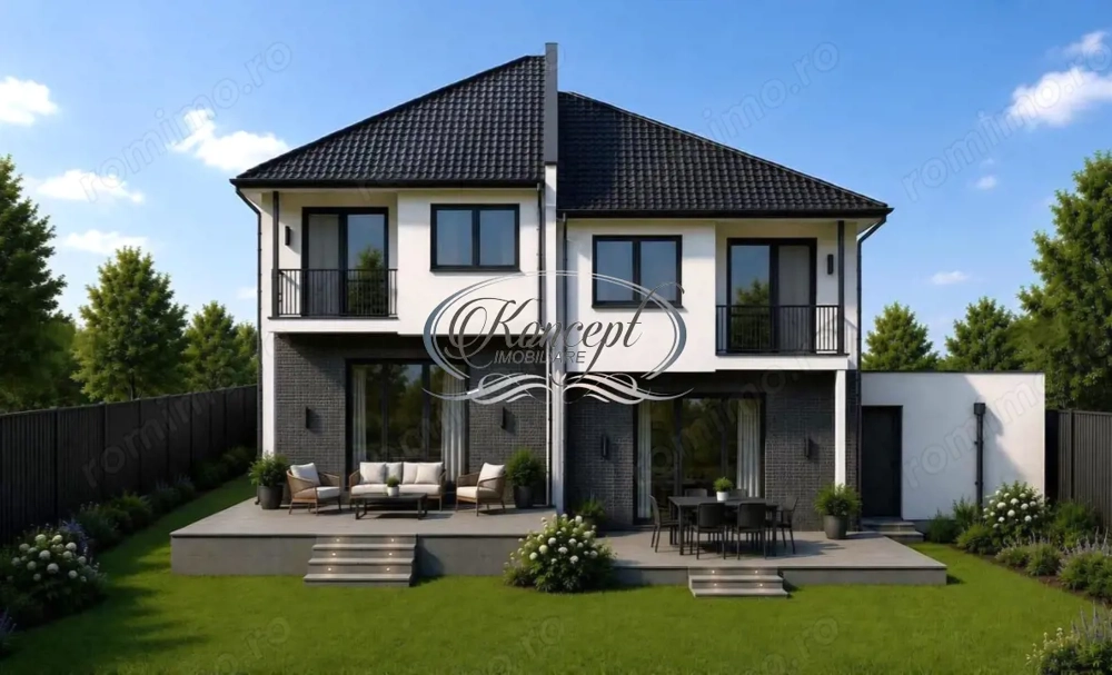 Duplex modern cu terasa si curte privata in Borhanci