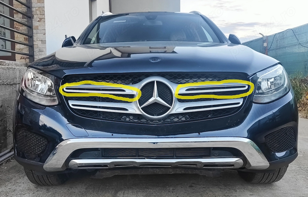 Banda de protectie grila radiator Mercedes-Benz GLC (X253) 2015-2019