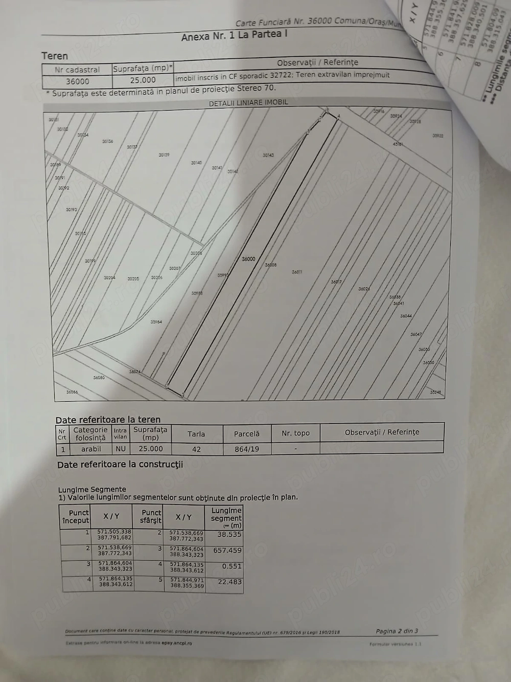 Teren de vanzare extravilan pe DN 1A