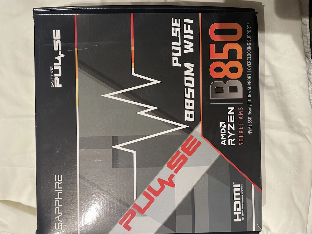 Placa de baza Sapphire pulse b850 am5 ddr5