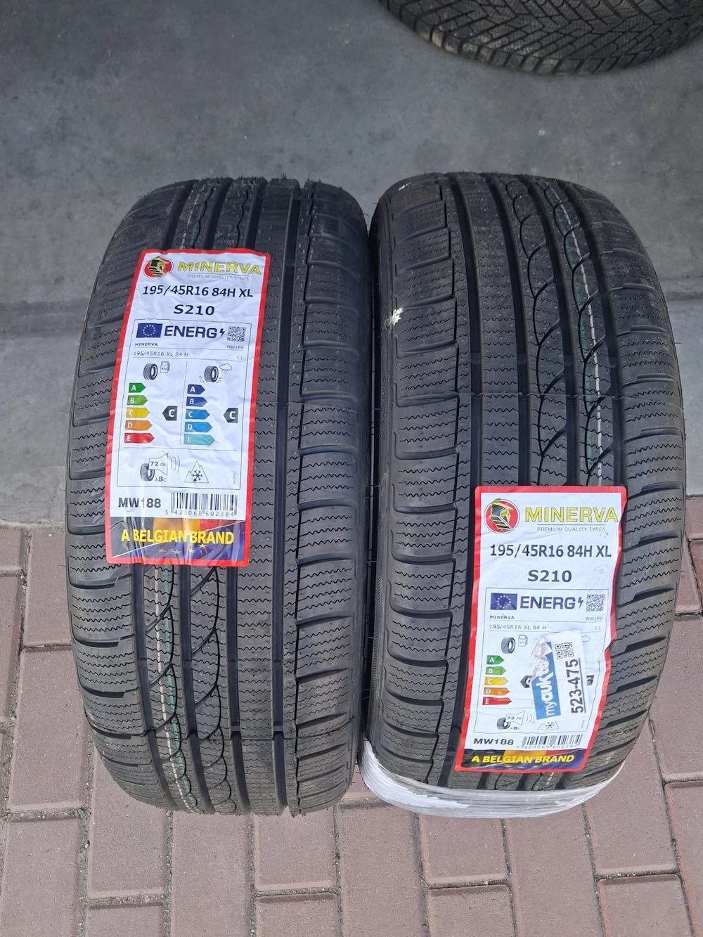 2 anvelope noi 195/45/16 M+S MINERVA