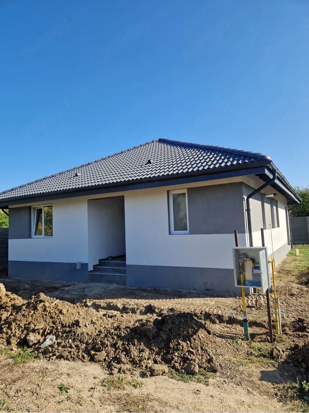 Casa noua individuala pe parter de vanzare Sanmihaiu Roman-teren 656 mp