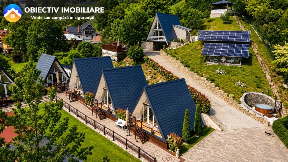 Afacere la cheie ,6 Casute de vacanta si 2982 mp teren Bistrita